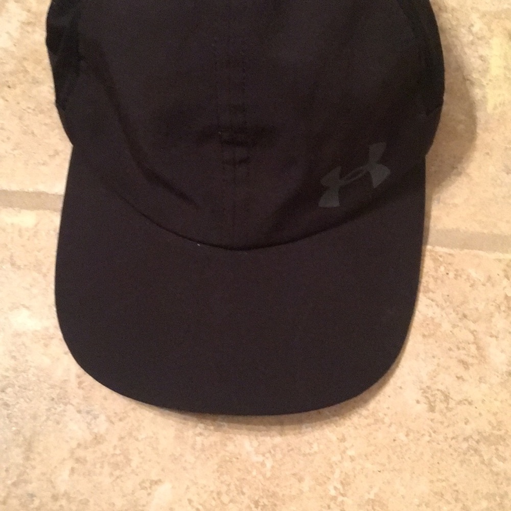 Light weight black under armour hat